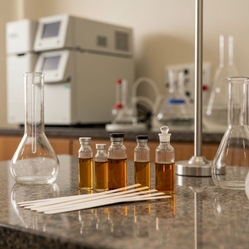 Essential oil quality testing laboratory